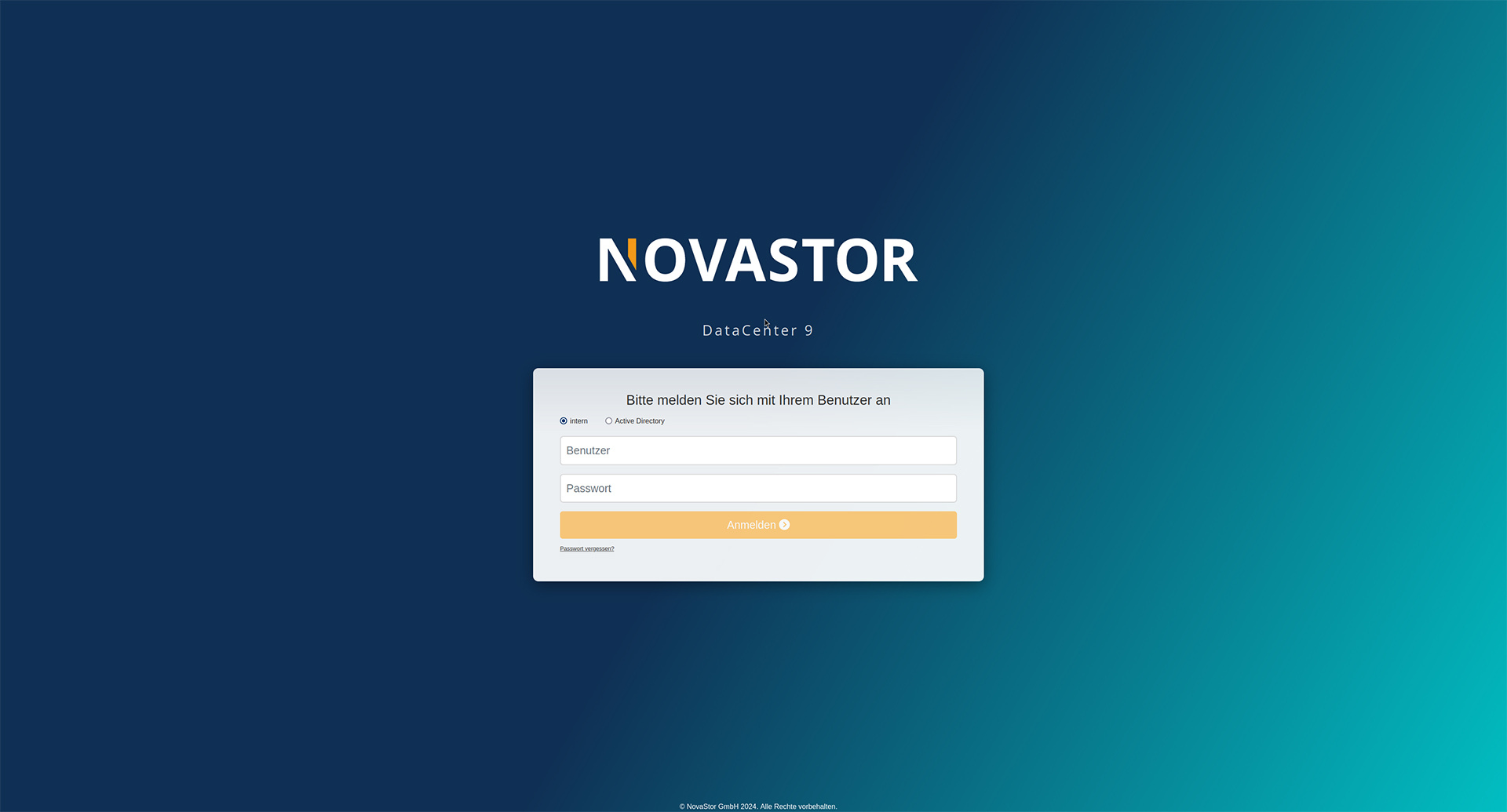 20241017_Intro Screen NovaStor DataCenter